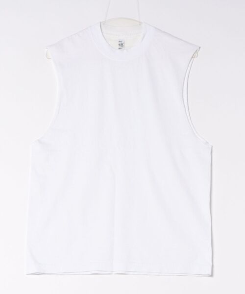 LOS ANGELES APPAREL(ロサンゼルスアパレル)の「ロサンゼルスアパレル ノースリーブTシャツ ガーメントダイ(その他トップス・メンズ・ホワイト/ブラック・SMALL/MEDIUM/LARGE/X-LARGE)」の1枚目の写真