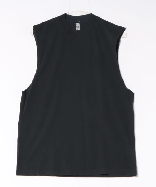 LOS ANGELES APPAREL(ロサンゼルスアパレル)の「ロサンゼルスアパレル ノースリーブTシャツ ガーメントダイ(その他トップス・メンズ・ホワイト/ブラック・SMALL/MEDIUM/LARGE/X-LARGE)」の2枚目の写真