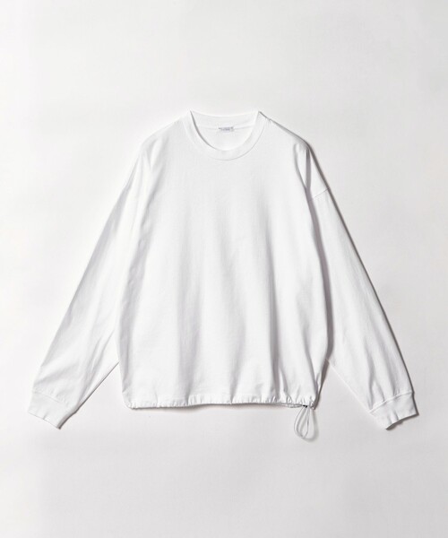 BEAUTY&YOUTH UNITED ARROWS(ビューティーアンドユースユナイテッドアローズ)の「【WEB限定】クリア コットン アジャスト クルーネック カットソー(Tシャツ/カットソー・メンズ・ホワイト/ブラック/ライトブルー・S/L/M)」の1枚目の写真