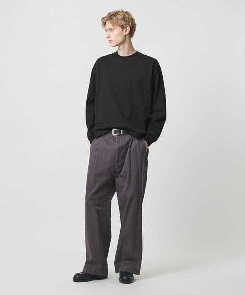 BEAUTY&YOUTH UNITED ARROWS(ビューティーアンドユースユナイテッドアローズ)の「【WEB限定】クリア コットン アジャスト クルーネック カットソー(Tシャツ/カットソー・メンズ・ホワイト/ブラック/ライトブルー・S/L/M)」の6枚目の写真
