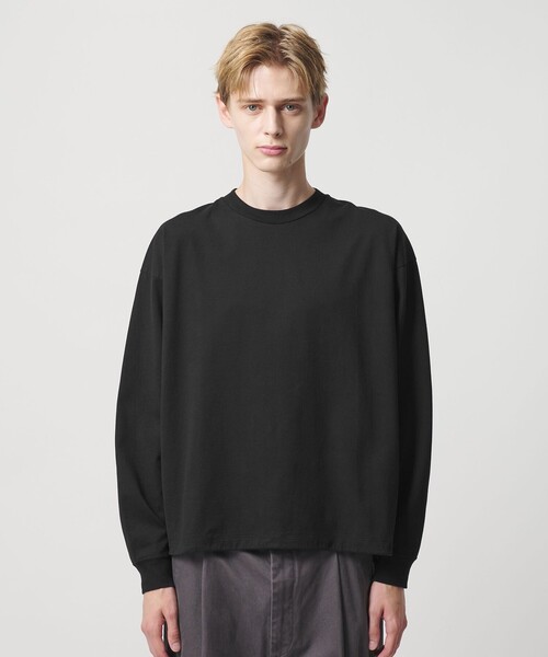 BEAUTY&YOUTH UNITED ARROWS(ビューティーアンドユースユナイテッドアローズ)の「【WEB限定】クリア コットン アジャスト クルーネック カットソー(Tシャツ/カットソー・メンズ・ホワイト/ブラック/ライトブルー・S/L/M)」の7枚目の写真