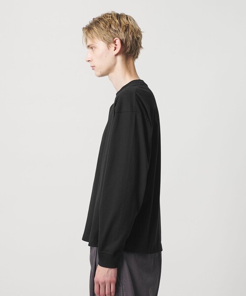 BEAUTY&YOUTH UNITED ARROWS(ビューティーアンドユースユナイテッドアローズ)の「【WEB限定】クリア コットン アジャスト クルーネック カットソー(Tシャツ/カットソー・メンズ・ホワイト/ブラック/ライトブルー・S/L/M)」の8枚目の写真