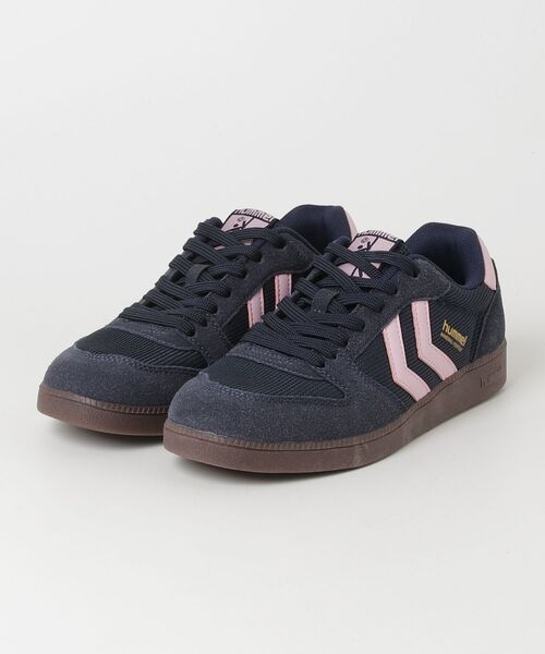 hummel(ヒュンメル)の「hummel/ヒュンメル HANDBALL PERFEKT MS(スニーカー・レディース・ブラック/ピンク・26.5cm/25cm/24cm/23cm/28cm/27cm)」の2枚目の写真
