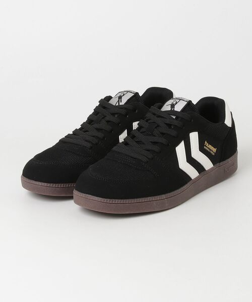 hummel(ヒュンメル)の「hummel/ヒュンメル HANDBALL PERFEKT MS(スニーカー・レディース・ブラック/ピンク・26.5cm/25cm/24cm/23cm/28cm/27cm)」の1枚目の写真