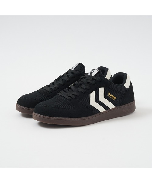 hummel(ヒュンメル)の「hummel/ヒュンメル HANDBALL PERFEKT MS(スニーカー・レディース・ブラック/ピンク・26.5cm/25cm/24cm/23cm/28cm/27cm/25.5cm/22.5cm)」の1枚目の写真