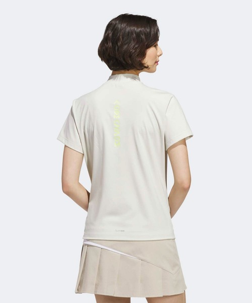 adidas(アディダス)の「コードカオス モックネック 半袖シャツ【adidas Golf/アディダスゴルフ】(Tシャツ/カットソー・レディース・クリーム・SMALL/MEDIUM/LARGE/X-LARGE/XX-LARGE/X-SMALL)」の2枚目の写真