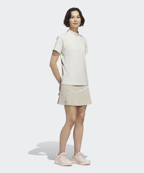 adidas(アディダス)の「コードカオス モックネック 半袖シャツ【adidas Golf/アディダスゴルフ】(Tシャツ/カットソー・レディース・クリーム・SMALL/MEDIUM/LARGE/X-LARGE/XX-LARGE/X-SMALL)」の5枚目の写真