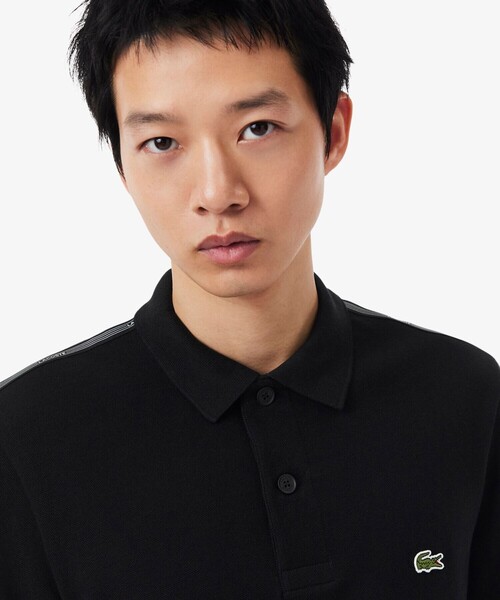 LACOSTE（ラコステ）の「【EC限定】ショルダーテーピング 鹿の子ポロシャツ（ポロシャツ・メンズ・オフホワイト/ブラック・2/3/5/4）」の10枚目の写真