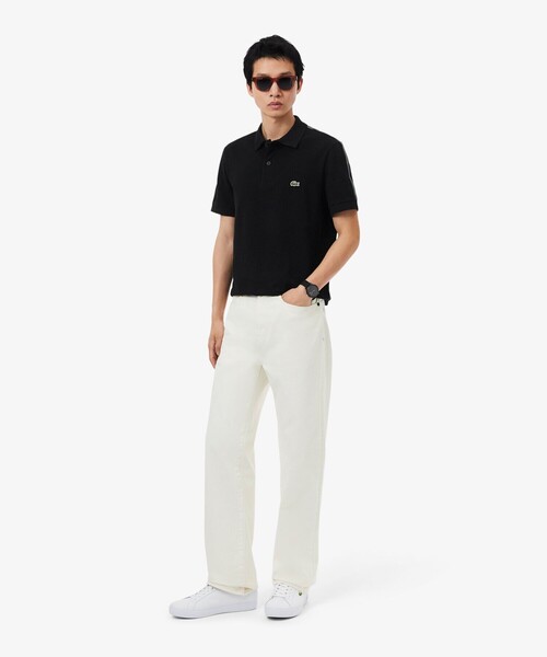 LACOSTE（ラコステ）の「【EC限定】ショルダーテーピング 鹿の子ポロシャツ（ポロシャツ・メンズ・オフホワイト/ブラック・2/3/5/4）」の15枚目の写真
