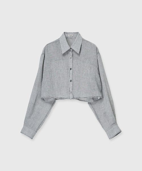 CREDONA(クレドナ)の「SHEER SHIRT/シアーシャツ(シャツ/ブラウス・レディース・グレー/ベージュ・FREE)」の20枚目の写真