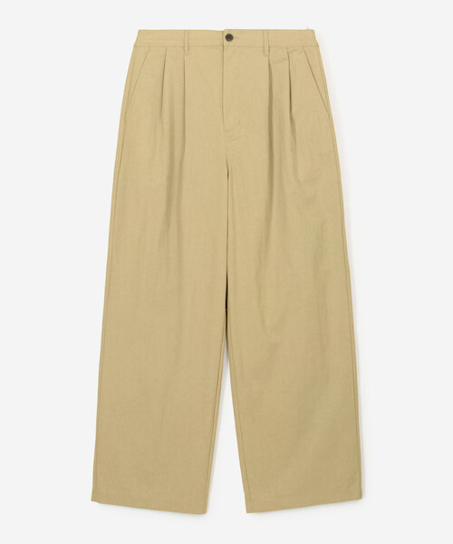 DANTON(ダントン)の「DANTON | コットンナイロンツイル 2タックワイドイージーパンツ MEN(その他パンツ・メンズ・ネイビー/ベージュ・44/42/40)」の2枚目の写真