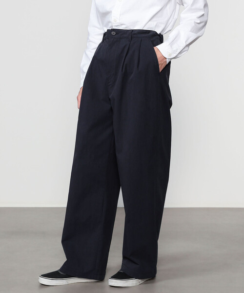 DANTON(ダントン)の「DANTON | コットンナイロンツイル 2タックワイドイージーパンツ MEN(その他パンツ・メンズ・ネイビー/ベージュ・44/42/40)」の12枚目の写真