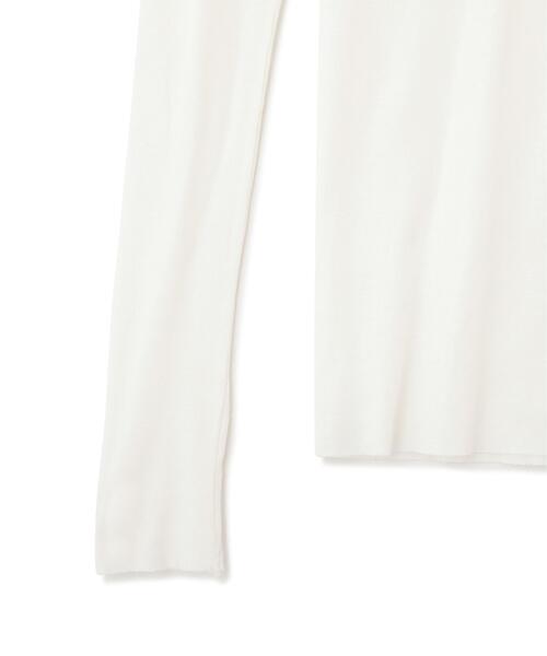 YLEVE(イレーヴ)の「YLEVE / SHEER HIGH-TWIST RIB JERSEY PULLOVER(Tシャツ/カットソー・レディース・ブラック/ホワイト・1)」の13枚目の写真