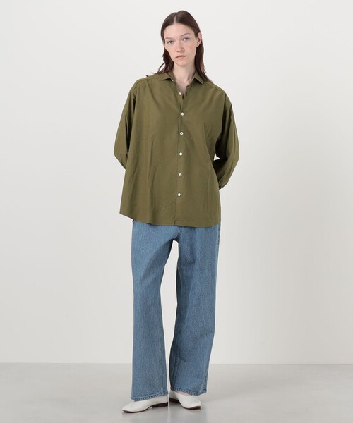 BASERANGE(ベースレンジ)の「BASERANGE WILD シャツ(シャツ/ブラウス・レディース・ライトカーキ・XS)」の9枚目の写真