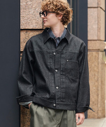 【HECT】Vintage Style Boxy Denim Jacket / ボックスシルエット ヴィンテージライク デニムジャケット＜速乾・ウォッシャブル＞
