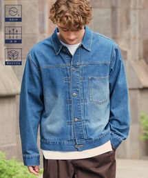 HECT（ヘクト）の「【HECT】Vintage Style Boxy Denim Jacket   ボックスシルエット ヴィンテージライク デニムジャケット<速乾・ウォッシャブル>（デニムジャケット）」
