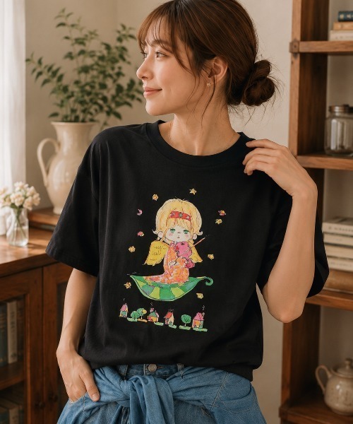 salle de bal(サルデバル)の「【 ADO MIZUMORI / ミズモリアド 】 水森亜土 カラー Tシャツ WNI(Tシャツ/カットソー・レディース・その他5/その他3/その他7/その他2/その他6/その他1/その他4/その他8・FREE)」の6枚目の写真