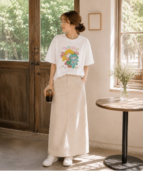 salle de bal(サルデバル)の「【 ADO MIZUMORI / ミズモリアド 】 水森亜土 カラー Tシャツ WNI(Tシャツ/カットソー・レディース・その他5/その他3/その他7/その他2/その他6/その他1/その他4/その他8・FREE)」の14枚目の写真