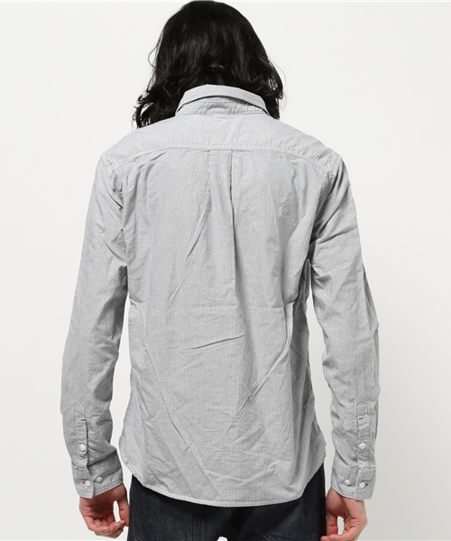 Dickies（ディッキーズ）の「シャンブレー長袖ワークシャツ（シャツ/ブラウス・メンズ・ブルー/ブラック/サックスブルー/ホワイト・MEDIUM/LARGE/X-LARGE）」の10枚目の写真