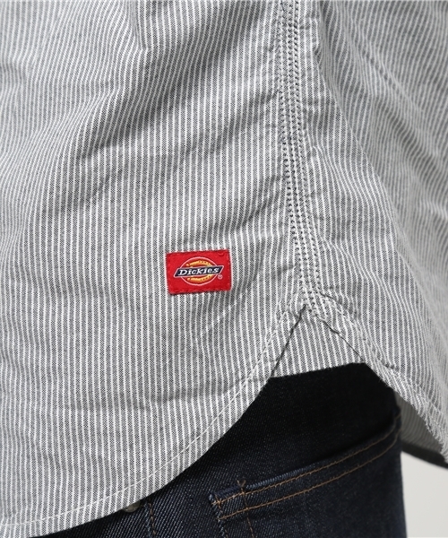 Dickies（ディッキーズ）の「シャンブレー長袖ワークシャツ（シャツ/ブラウス・メンズ・ブルー/ブラック/サックスブルー/ホワイト・MEDIUM/LARGE/X-LARGE）」の14枚目の写真