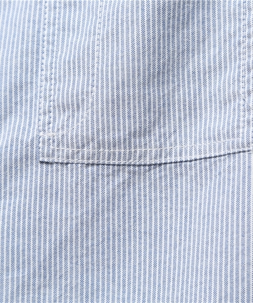 Dickies（ディッキーズ）の「シャンブレー長袖ワークシャツ（シャツ/ブラウス・メンズ・ブルー/ブラック/サックスブルー/ホワイト・MEDIUM/LARGE/X-LARGE）」の8枚目の写真