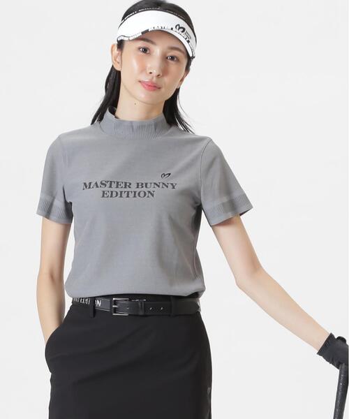 MASTER BUNNY EDITION(マスターバニーエディション)の「リブスタート半袖ハイネックカットソー(Tシャツ/カットソー・レディース・グレー/ホワイト/ブラック・SMALL/MEDIUM/LARGE)」の3枚目の写真