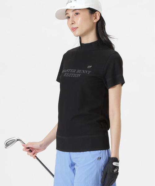 MASTER BUNNY EDITION(マスターバニーエディション)の「リブスタート半袖ハイネックカットソー(Tシャツ/カットソー・レディース・グレー/ホワイト/ブラック・SMALL/MEDIUM/LARGE)」の1枚目の写真