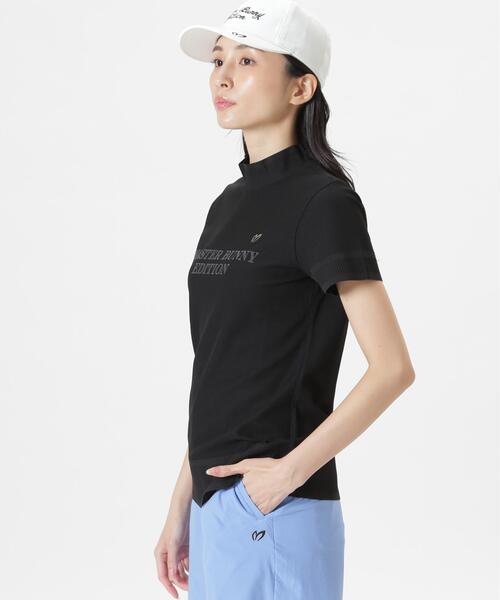MASTER BUNNY EDITION(マスターバニーエディション)の「リブスタート半袖ハイネックカットソー(Tシャツ/カットソー・レディース・グレー/ホワイト/ブラック・SMALL/MEDIUM/LARGE)」の6枚目の写真