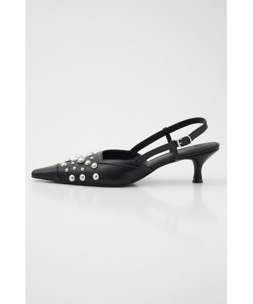 SLY(スライ)の「【人気アイテムが再入荷】RANDOM STUDS MULE ランダムスタッズミュール(サンダル・レディース・ブラック・SMALL/LARGE/MEDIUM)」の2枚目の写真