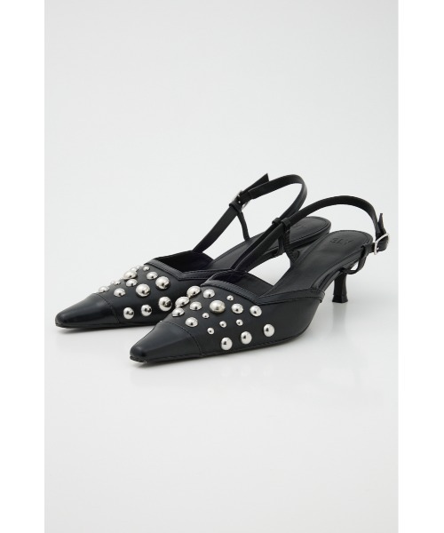 SLY(スライ)の「【人気アイテムが再入荷】RANDOM STUDS MULE ランダムスタッズミュール(サンダル・レディース・ブラック・SMALL/LARGE/MEDIUM)」の3枚目の写真