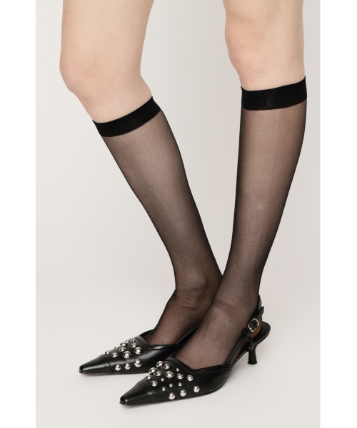 SLY(スライ)の「【人気アイテムが再入荷】RANDOM STUDS MULE ランダムスタッズミュール(サンダル・レディース・ブラック・SMALL/LARGE/MEDIUM)」の10枚目の写真