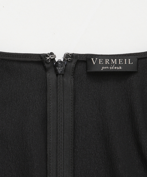 VERMEIL par iena(ヴェルメイユパーイエナ)の「《WEB限定/》ハンマーサテンワンピース(ワンピース・レディース・ブラック・FREE)」の13枚目の写真