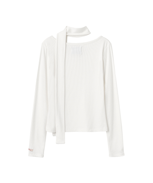 AMESWORLDWIDE(アメスワールドワイド)の「CLASSIC SCARF LS TEE WHITE(Tシャツ/カットソー・レディース・その他・SMALL/MEDIUM)」の3枚目の写真