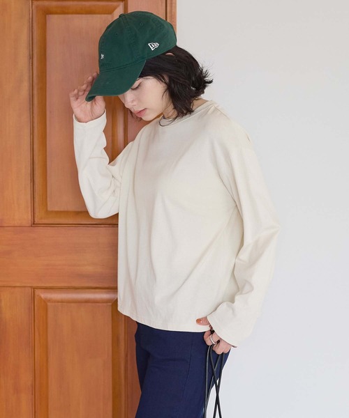 HEART MARKET(ハートマーケット)の「ワイドな無地ロンT(Tシャツ/カットソー・レディース・ブルー/ナチュラル/ブラック/ホワイト/チャコール・LARGE/MEDIUM/LL)」の21枚目の写真