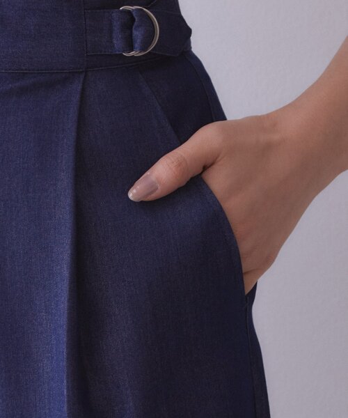 index(インデックス)の「シャンブレーサイドタブワイドパンツ【洗濯機OK】(その他パンツ・レディース・ブラウン系その他/ネイビー/ブルー系その他・38/40/42/36)」の22枚目の写真