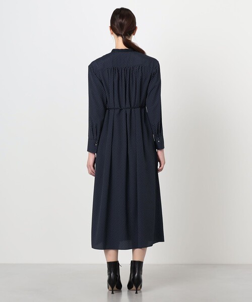 BALLSEY(ボールジィ)の「ドットプリント ロングシャツワンピース(シャツワンピース・レディース・ブラウン系その他/ブルー系その他・36)」の5枚目の写真