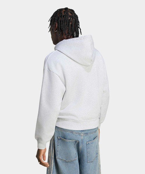 adidas(アディダス)の「オーバーサイズ ジップパーカー / アディダスオリジナルス adidas Originals(パーカー・メンズ・グレー・X-LARGE/LARGE/MEDIUM/SMALL/X-SMALL/3XL/XX-LARGE)」の2枚目の写真