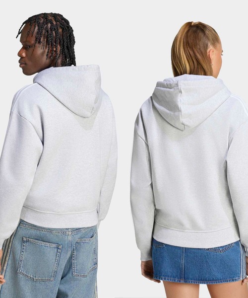 adidas(アディダス)の「オーバーサイズ ジップパーカー / アディダスオリジナルス adidas Originals(パーカー・メンズ・グレー・X-LARGE/LARGE/MEDIUM/SMALL/X-SMALL/3XL/XX-LARGE)」の7枚目の写真