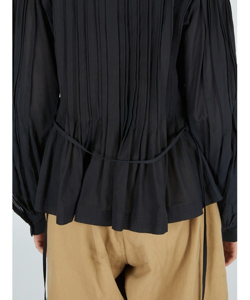crinkle crinkle crinkle（クリンクルクリンクルクリンクル）の「ハンドタックフレアブラウス / 【crinkle crinkle crinkle】 hand tuck flare blouse（シャツ/ブラウス・レディース・ブラック/マルチ・FREE）」の19枚目の写真