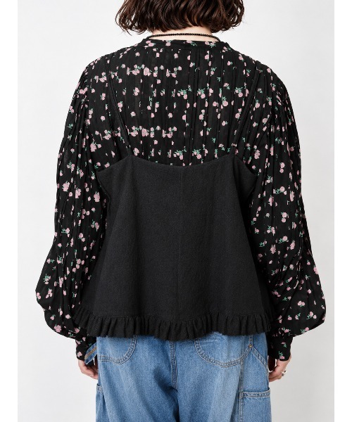 crinkle crinkle crinkle（クリンクルクリンクルクリンクル）の「ハンドタックフレアブラウス / 【crinkle crinkle crinkle】 hand tuck flare blouse（シャツ/ブラウス・レディース・ブラック/マルチ・FREE）」の17枚目の写真