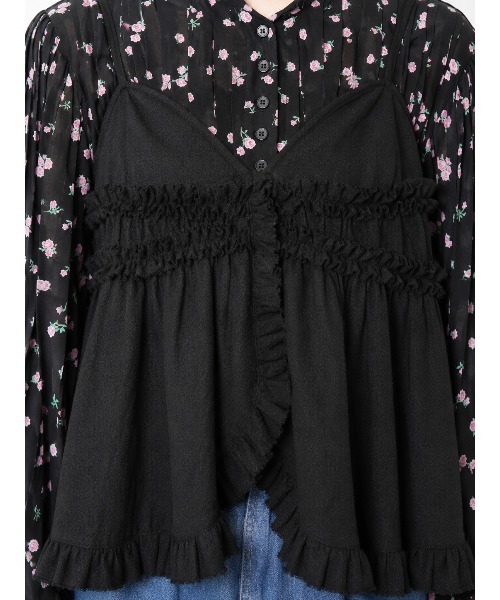 crinkle crinkle crinkle（クリンクルクリンクルクリンクル）の「ハンドタックフレアブラウス / 【crinkle crinkle crinkle】 hand tuck flare blouse（シャツ/ブラウス・レディース・ブラック/マルチ・FREE）」の16枚目の写真