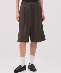 【26年秋の新作】クラシカルヘリンボーンハーフパンツ