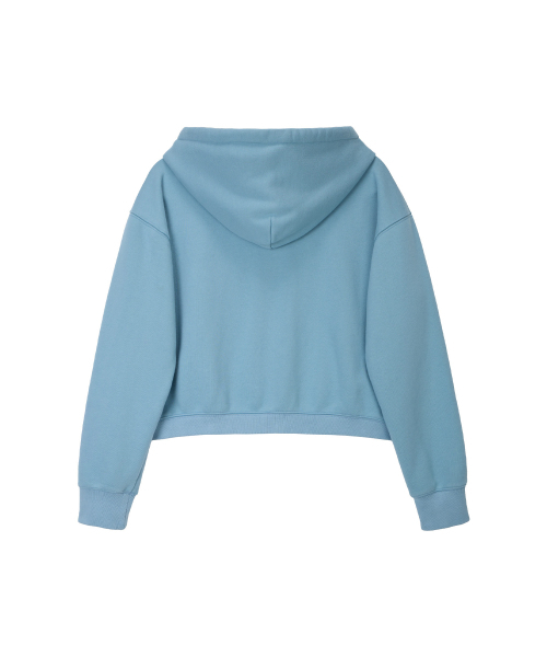 NOHANT（ノアン）の「LONELY/LOVELY クロップフーディ ジップアップ スカイブルー（パーカー・レディース・スカイブルー・SMALL/MEDIUM）」の8枚目の写真