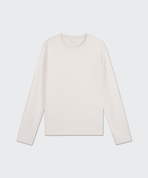 MUSINSA STANDARD WOMAN（ムシンサスタンダードウーマン）の「[リカバリー] ウィメンズ 長袖パンツセット [ダスティクリーム]（Tシャツ/カットソー・レディース・その他・SMALL/MEDIUM/LARGE/X-SMALL）」の4枚目の写真