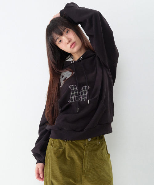 AMESWORLDWIDE（アメスワールドワイド）の「ビッグパッチアップリケパーカー ブラック（パーカー・レディース・その他・SMALL/MEDIUM/LARGE）」の12枚目の写真