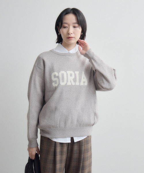 Paradise Picnic（パラダイスピクニック）の「cloche ヘンリーネック前後2WAYロゴニット（ニット/セーター・レディース・ベージュ/グリーン/ブラック・FREE）」の20枚目の写真
