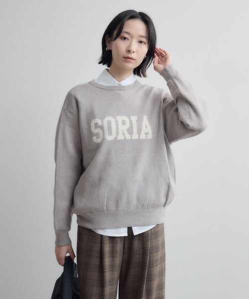Paradise Picnic（パラダイスピクニック）の「cloche ヘンリーネック前後2WAYロゴニット（ニット/セーター・レディース・ベージュ/グリーン/ブラック・FREE）」の9枚目の写真