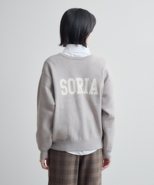Paradise Picnic（パラダイスピクニック）の「cloche ヘンリーネック前後2WAYロゴニット（ニット/セーター・レディース・ベージュ/グリーン/ブラック・FREE）」の4枚目の写真