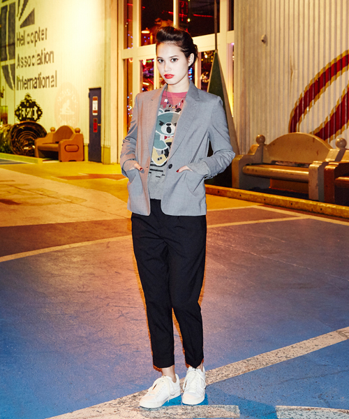 HYSTERIC GLAMOUR(ヒステリックグラマー)の「アンクルPT(スラックス・レディース・ブラック/ネイビー/グレー・SMALL/MEDIUM/X-SMALL)」の6枚目の写真