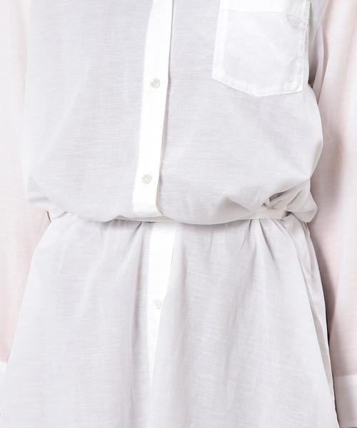 green label relaxing（グリーンレーベルリラクシング）の「KC TEN/C/L シャツ ワンピース◆（シャツワンピース・レディース・オフホワイト/ベージュ/オリーブ/ネイビー・FREE）」の22枚目の写真